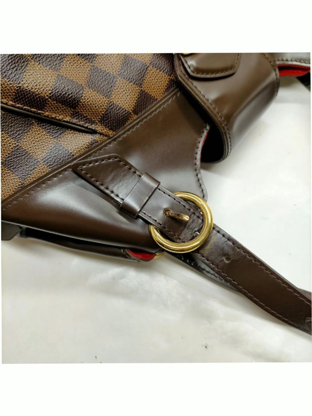 Authentic Louis Vuitton Sistina MM Damier Ebene Shoulder Bag LV Handbag - Picture 6 of 16
